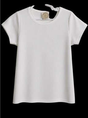👚The Beaufort Bonnet Company White Short-Sleeve Girls Tunic Tee sz8